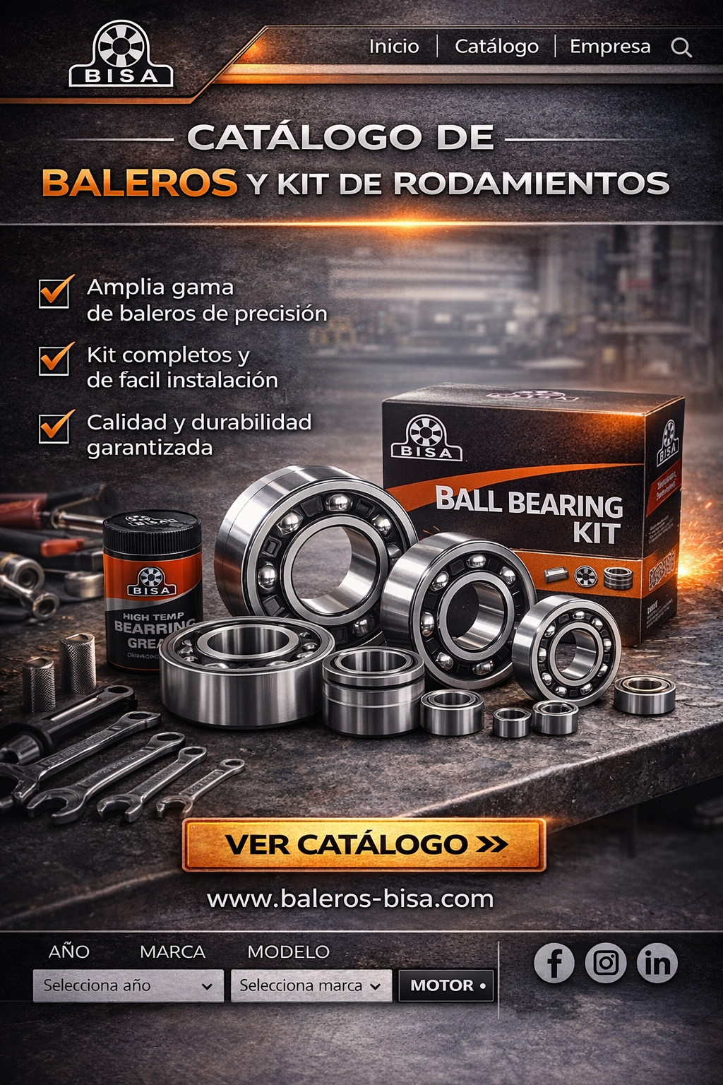catalogo electronico de baleros bisa baleros y kit de rodamientos para automoviles